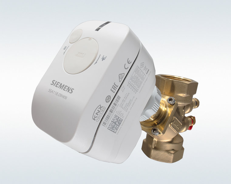New Siemens actuator line for small valves operates as quiet, connected multitasker